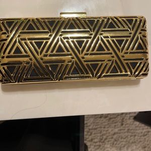 Love moschino clutch Gold color